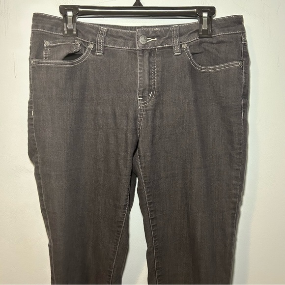 PrAna Dark Gray Mid-Rise Straight Leg Denim Jeans Size 8 - Picture 2 of 8